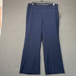 Dressbarn Petite Womens Navy Pants Size 16 Polyester/Spandex Blend
